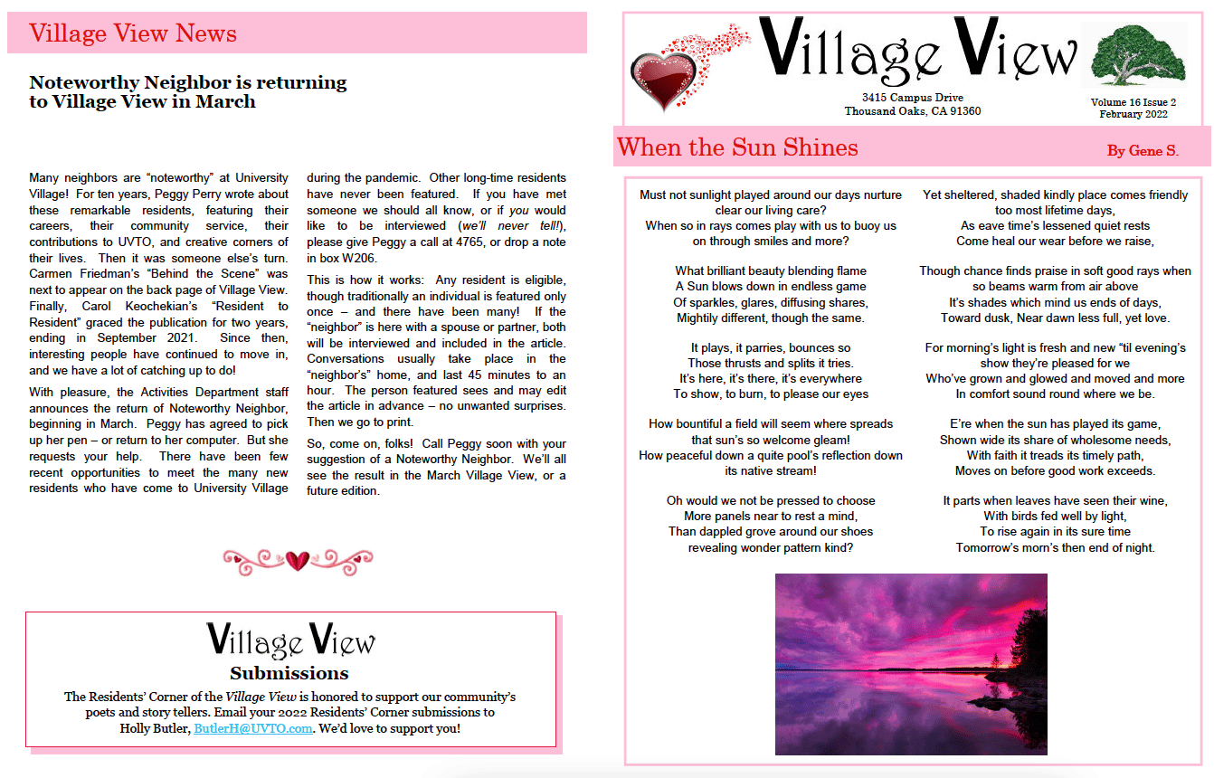 Village View February