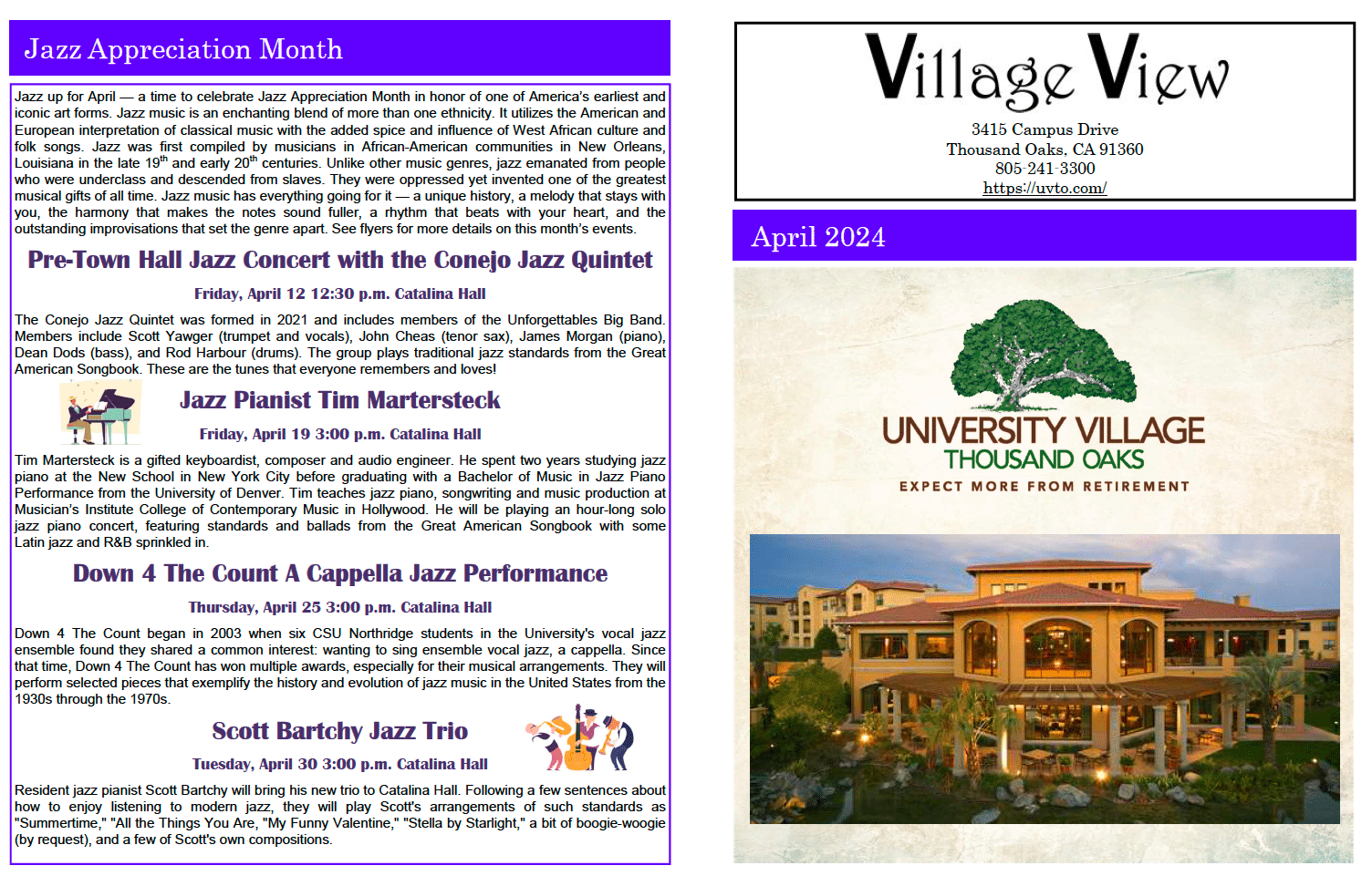 Village View April newsletter